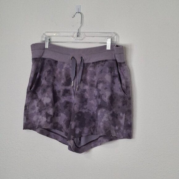 Athleta Shorts 4" Sz 1X Balance Printed Drawstring Waist Pull On Boho Workout - Picture 2 of 14